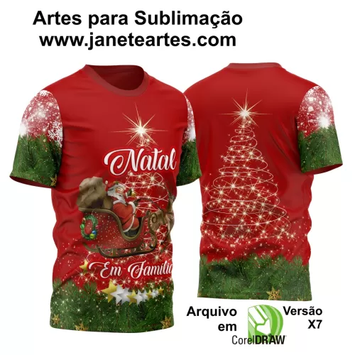 Arte Estampa Camisa - Natal  - 2024 - 2025