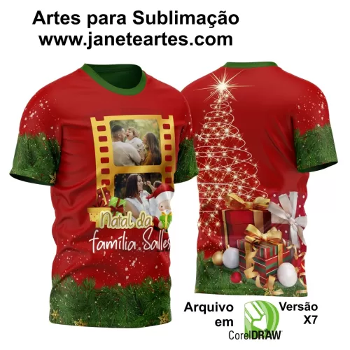 Arte Estampa Camisa - Natal  - 2024 - 2025