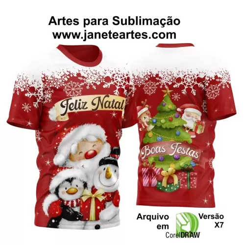 Arte Estampa Camisa - Natal  - 2024 - 2025