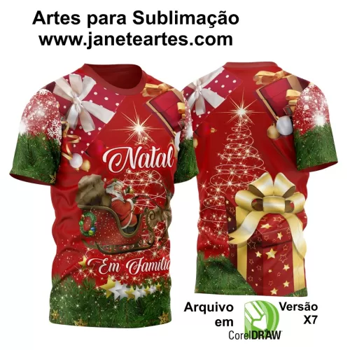 Arte Estampa Camisa - Natal  - 2024 - 2025