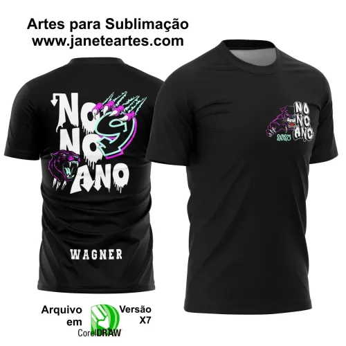 Arte Vetor Camiseta - Nono Ano Pantera 2025 – Formandos 9º Ano 2025