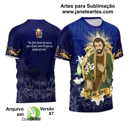 Arte Vetor Camiseta - Religião - Festejo - São José 2025