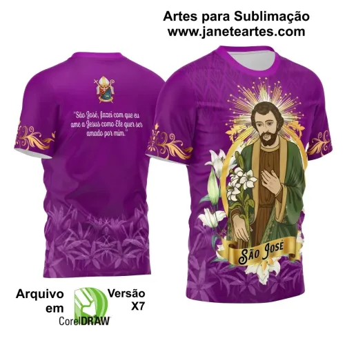 Arte Vetor Camiseta - Religião - Festejo - São José 2025