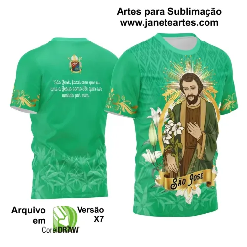 Arte Vetor Camiseta - Religião - Festejo - São José 2025