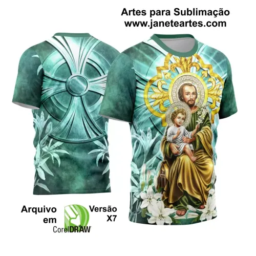 Arte Vetor Camiseta - Religião - Festejo - São José 2025