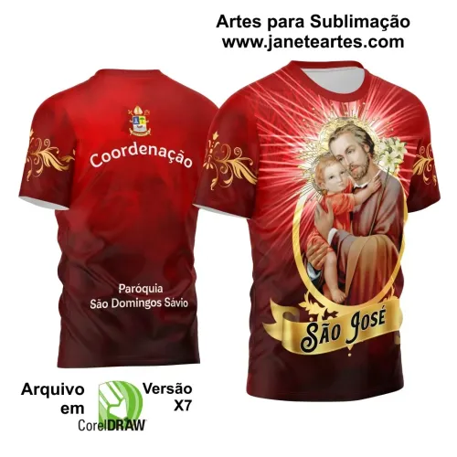 Arte Vetor Camiseta - Religião - Festejo - São José 2025