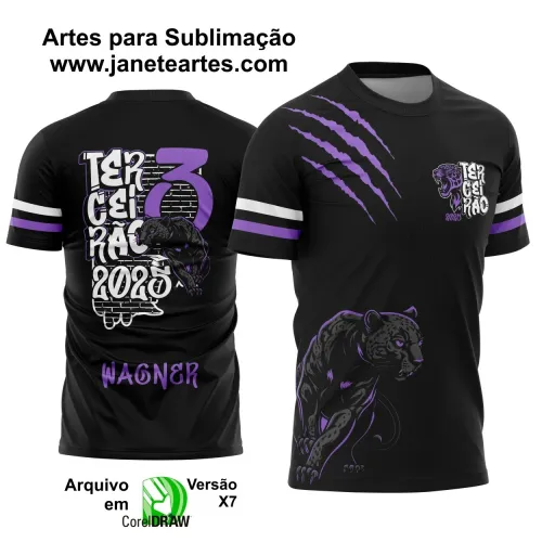 Arte Vetor Camiseta - Terceirão Pantera 2025 – Formandos 3º Ano 2025