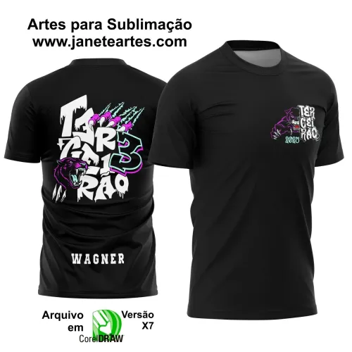 Arte Vetor Camiseta - Terceirão Pantera 2025 – Formandos 3º Ano 2025