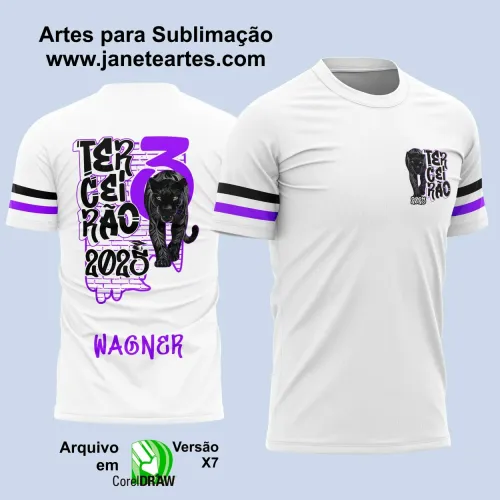 Arte Vetor Camiseta - Terceirão Pantera 2025 – Formandos 3º Ano 2025