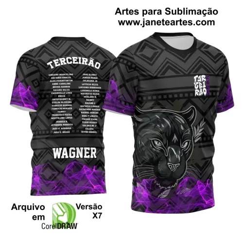 Arte Vetor Camiseta - Terceirão Pantera 2025 – Formandos 3º Ano 2025