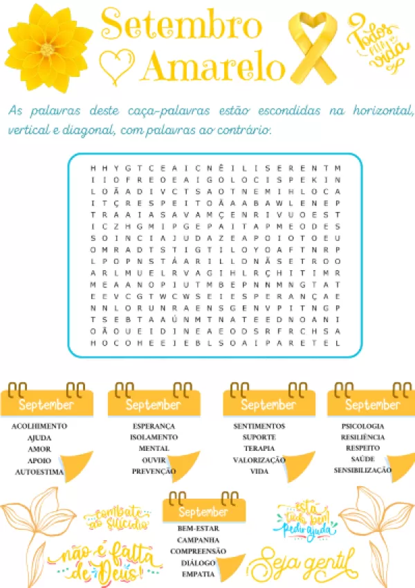 Jogo de Caça Palavras Para Imprimir Com Imagens. Material Didático