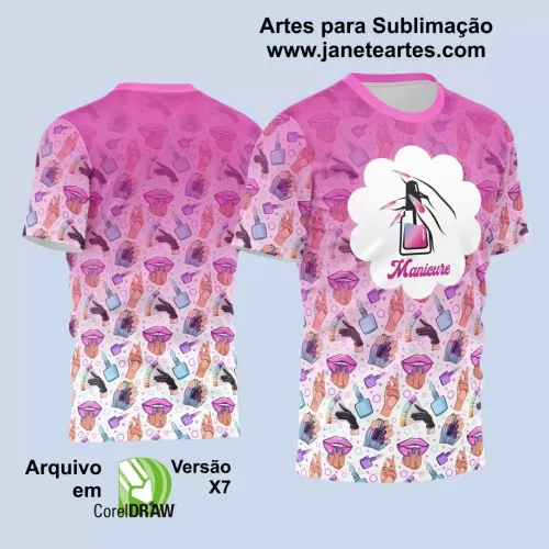 Estampa Camiseta - Profissão - Manicure