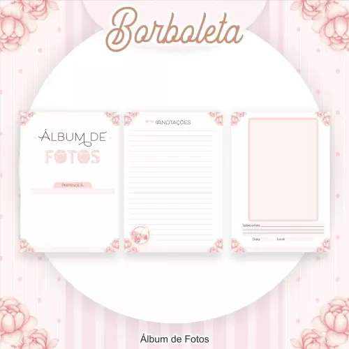 Kit Completo Borboleta – Escolar | Saúde – Encadernação – Pamella Vieira