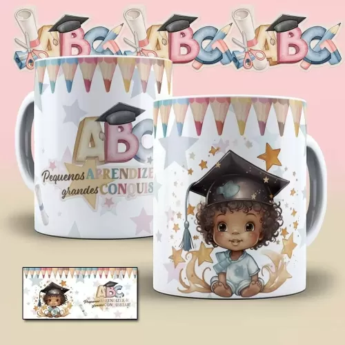 Kit Estampas Canecas – Formatura ABC (Bruna Molina)