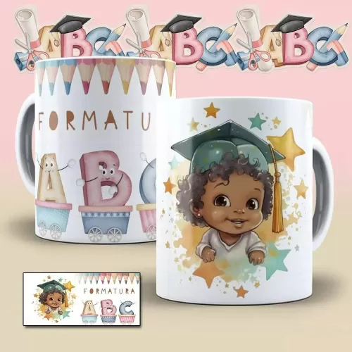 Kit Estampas Canecas – Formatura ABC (Bruna Molina)