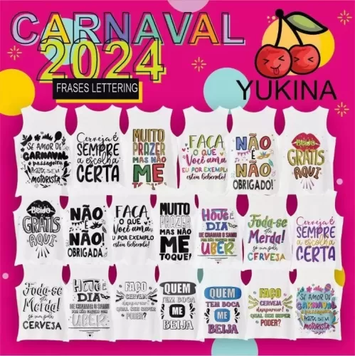Pack Carnaval V1 – Frases Lettering (Yukina)