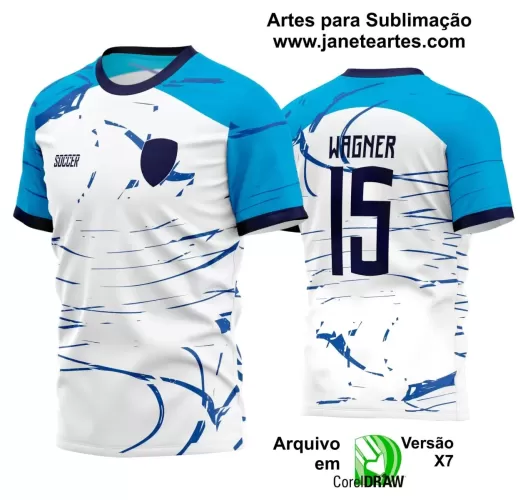 Template Camisa Azul - Jogos Internos 2024 - Time Amador - Futebol 2024