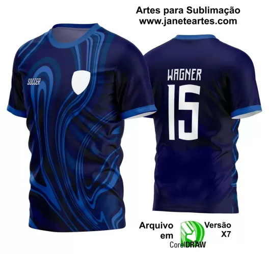 Template Camisa Azul - Jogos Internos 2024 - Time Amador - Futebol 2024