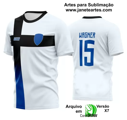 Template - Camisa Soccer Branca - Time Amador - Jogos Escolares - 2024 - 2025