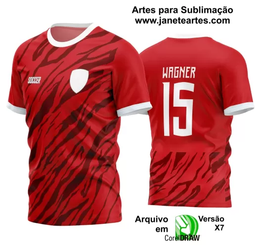 Template - Camisa Soccer - Time Amador - Jogos Escolares - 2024 - 2025