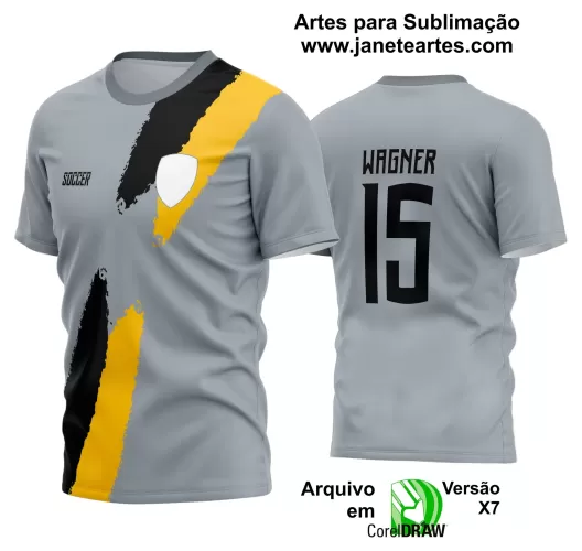 Template - Camisa Soccer - Time Amador - Jogos Escolares - 2024 - 2025