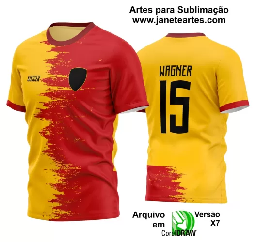 Template - Camisa Soccer - Time Amador - Jogos Escolares - 2024 - 2025