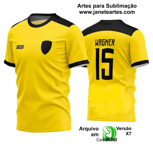 Template - Camisa Soccer - Time Amador - Jogos Escolares - 2024 - 2025