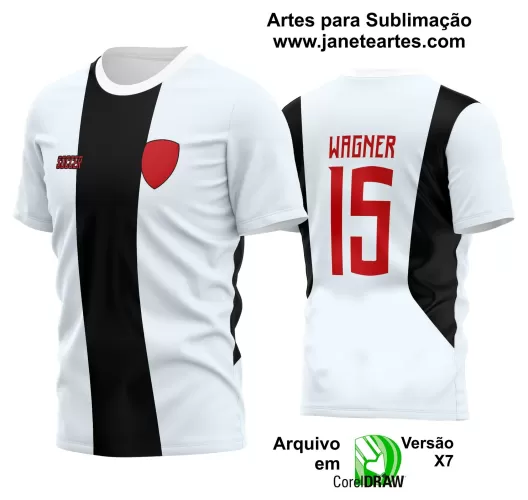 Template - Camisa Soccer - Time Amador - Jogos Escolares - 2024 - 2025