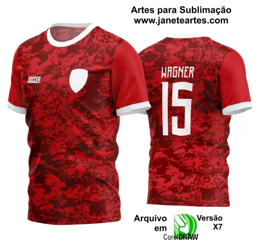 Template - Camisa Soccer - Time Amador - Jogos Escolares - 2024 - 2025