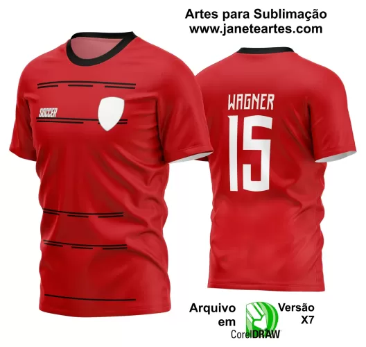 Template - Camisa Soccer - Time Amador - Jogos Escolares - 2024 - 2025