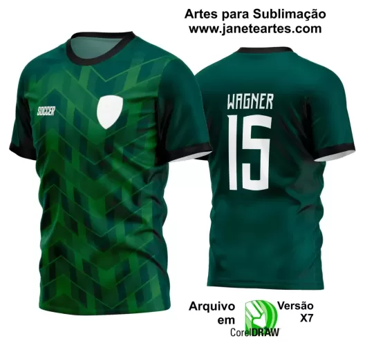 Template Camisa Verde - Jogos Internos 2024 - Time Amador - Futebol 2024