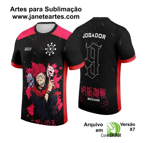 Template Camisa de Interclasse - Jogos Internos - Anime - 2024 - 2025