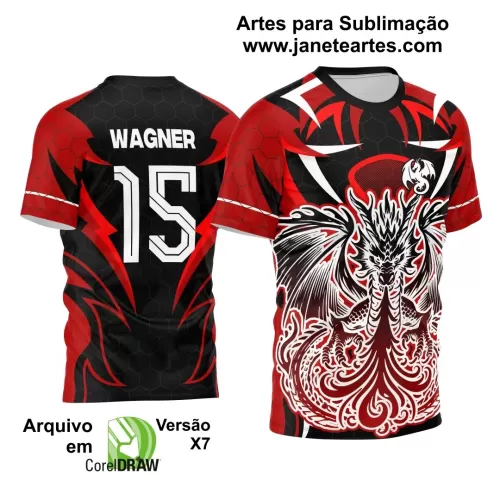 Template - Camisa de Interclasse - Jogos Internos - Dragão - 2024 - 2025