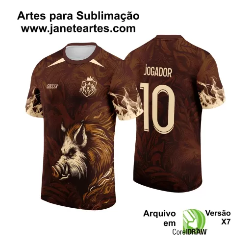 Template Camisa de Interclasse - Jogos Internos - Javali - 2024 - 2025 