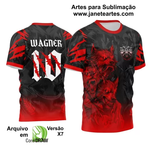 Template - Camisa de Interclasse - Jogos Internos - Lobo - 2024 - 2025