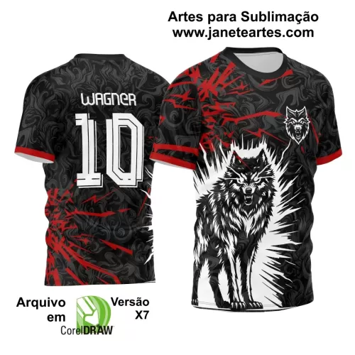 Template - Camisa de Interclasse - Jogos Internos - Lobo - 2024 - 2025