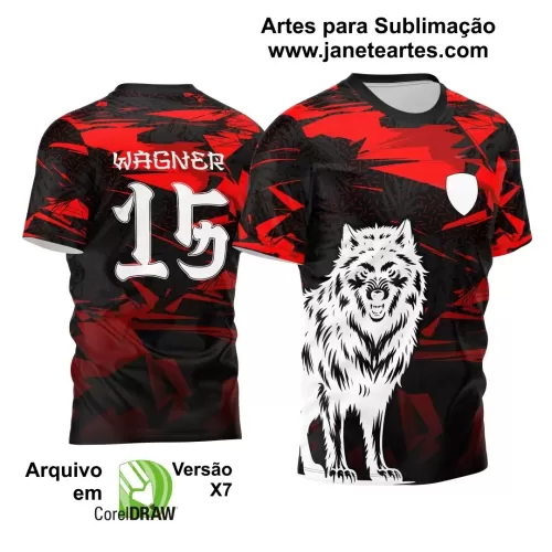 Template - Camisa de Interclasse - Jogos Internos - Lobo - 2024 - 2025