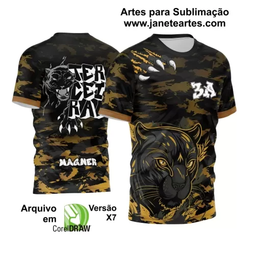 Template - Camisa de Interclasse - Jogos Internos - Pantera - 2024 - 2025