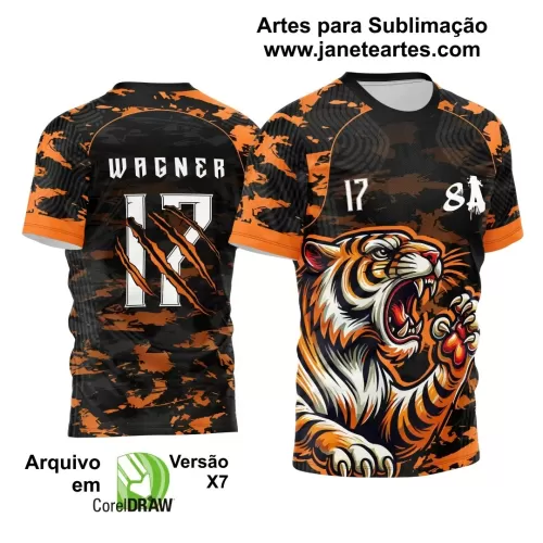 Template Camisa de Interclasse - Jogos Internos - Tigre - 2024 - 2025 