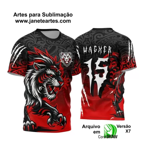 Template Camisa de Interclasse - Jogos Internos - Tigre - 2024 - 2025