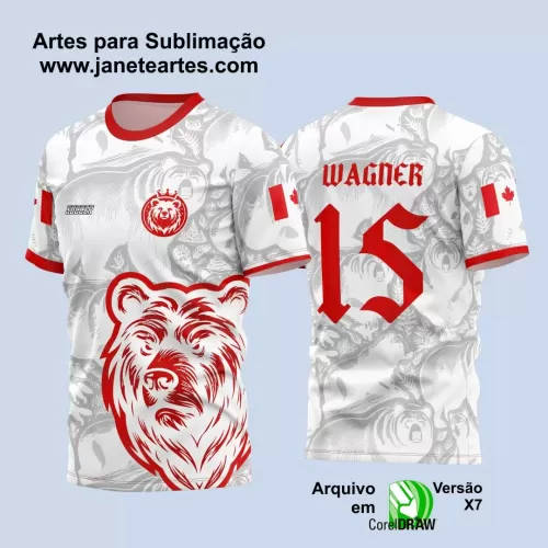 Template Camisa de Interclasse - Jogos Internos - Urso - 2024 - 2025