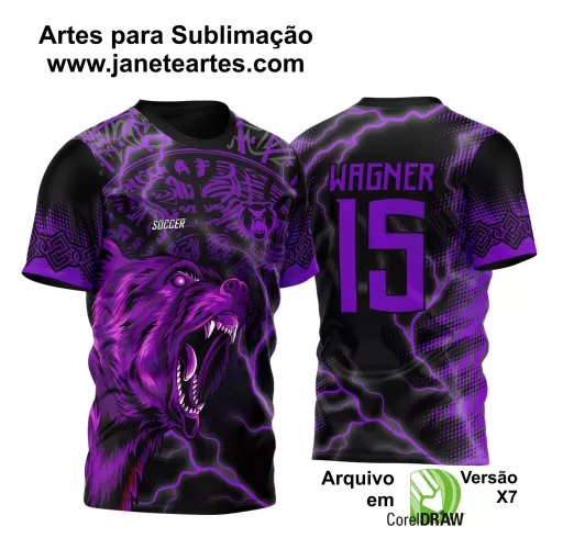 Template Camisa de Interclasse - Jogos Internos - Urso - 2024 - 2025