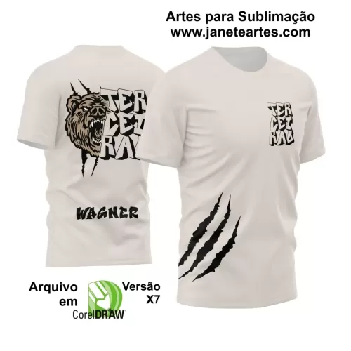 Template Camisa de Interclasse - Jogos Internos - Urso - 2024 - 2025