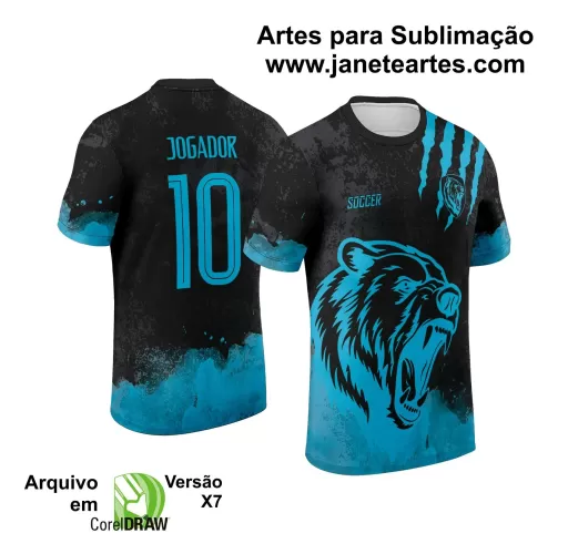 Template Camisa de Interclasse - Jogos Internos - Urso - 2024 - 2025