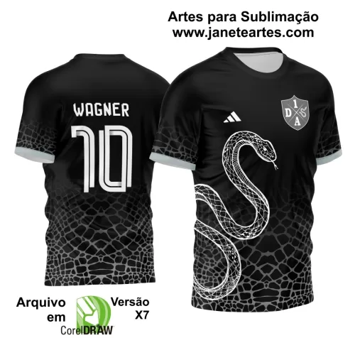 Template - Camisa de Interclasse Preta - Jogos Internos - Cobra - 2024 - 2025