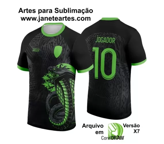 Template - Camisa de Interclasse Preta - Jogos Internos - Cobra - 2024 - 2025