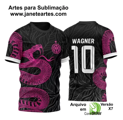 Template - Camisa de Interclasse Preta - Jogos Internos - Cobra - 2024 - 2025