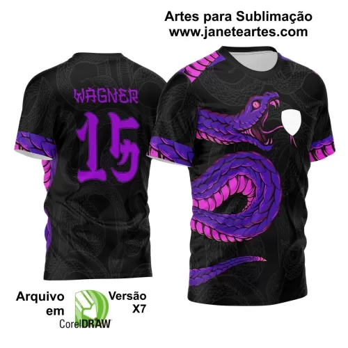 Template - Camisa de Interclasse Preta - Jogos Internos - Cobra - 2024 - 2025