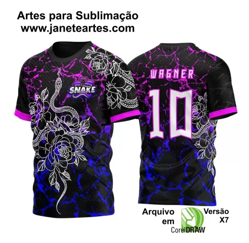 Template - Camisa de Interclasse Preta - Jogos Internos - Cobra - 2024 - 2025