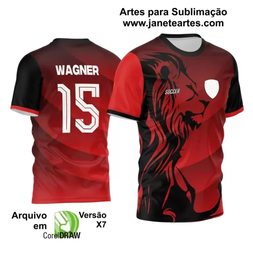 Template - Camisa de Interclasse - Uniforme Futebol - Leão - 2024 - 2025